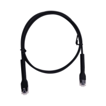 LPPSLIM05BK Cable de Parcheo Ultra Slim Con RJ45 Flexible UTP Cat6 - 0.5 m Negro Dimetro Reducido LP-PSLIM-05BK