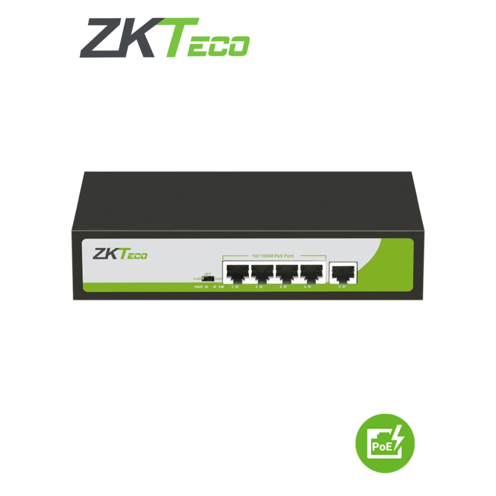PE041-55-C ZKT1850001 ZKTECO PE04155C - Switch de 4 Puertos Fast